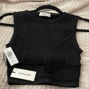 ARITZIA - Babaton Pointelle Top - XXS | NEW WITH TAGS
